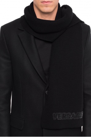 Braided scarf with logo, zdjęcie 2 Braided scarf with logo od Versace